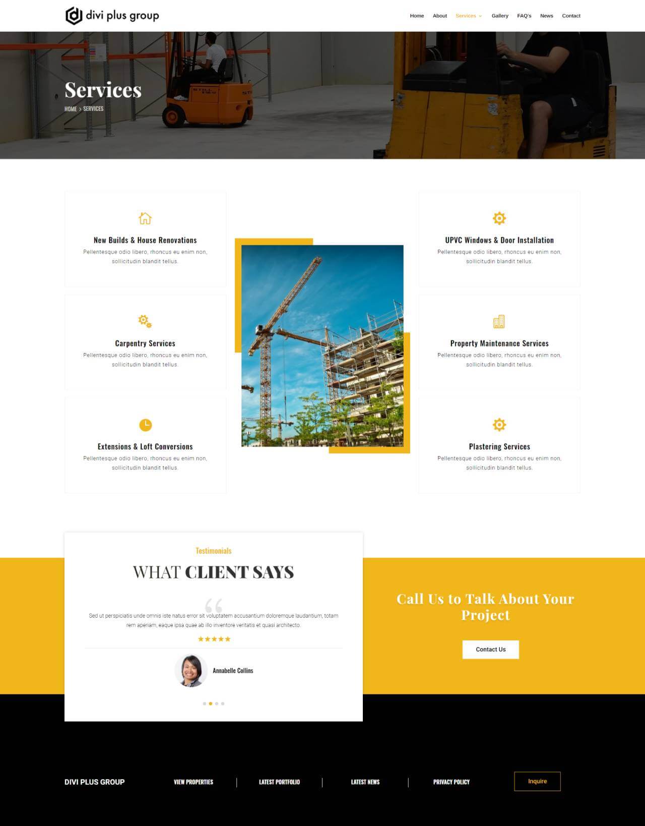 Divi Plus Construction Child Theme Services