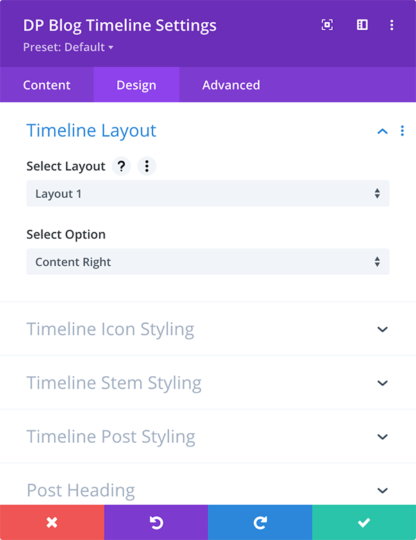Divi Blog Timeline