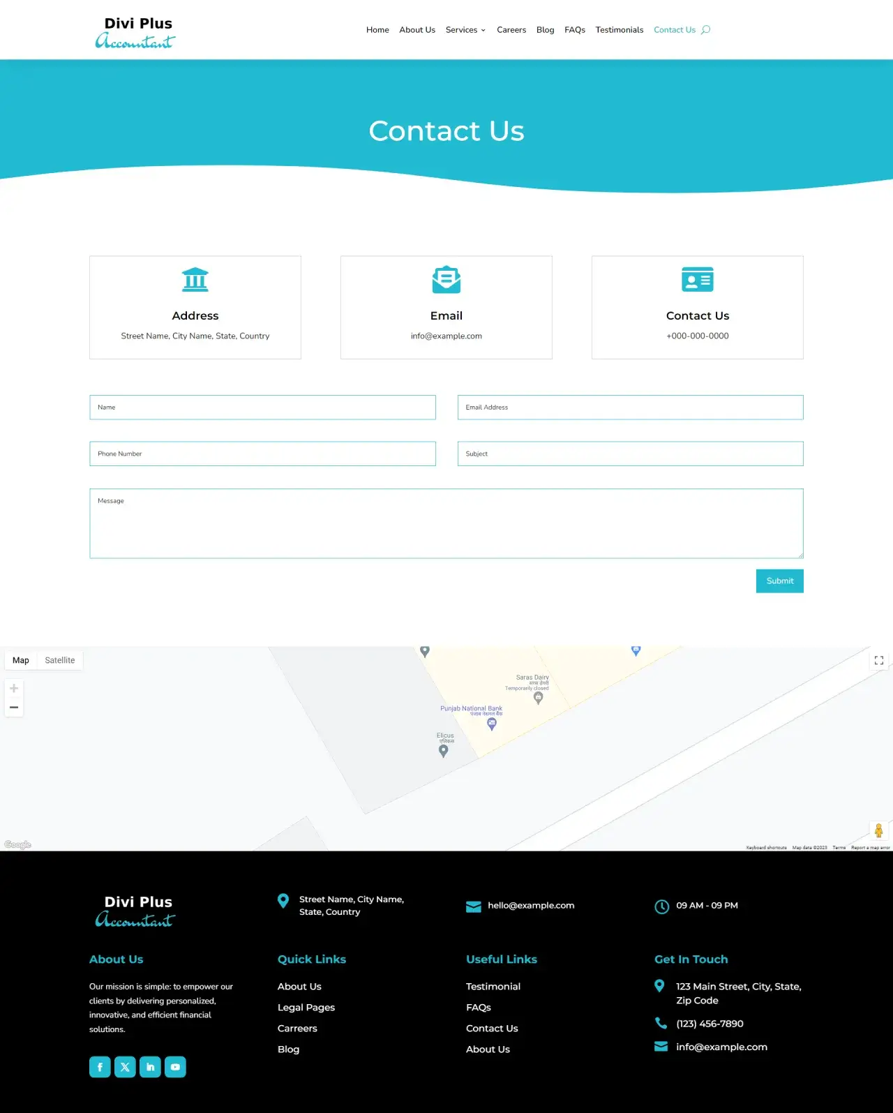 Divi Plus Accountant Child Theme