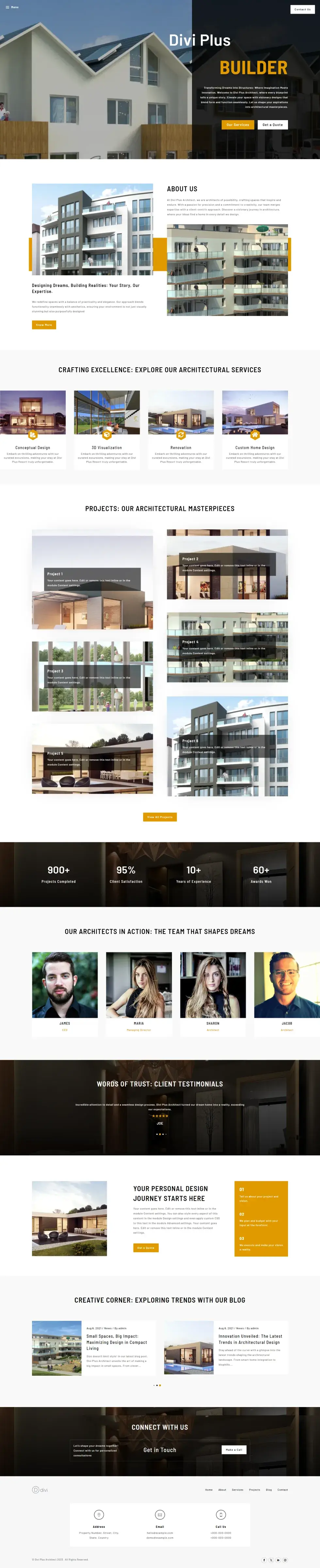 Divi Plus Architect Child Theme