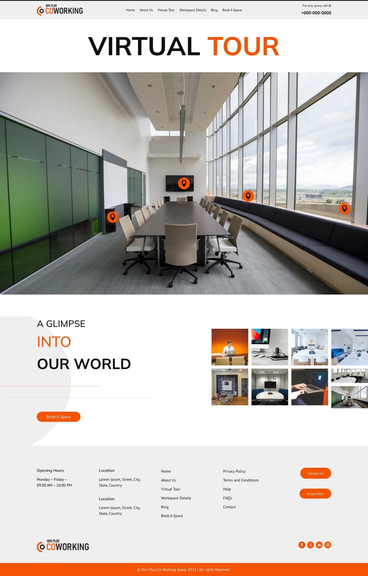 Divi Plus Co-Working Space Child Theme