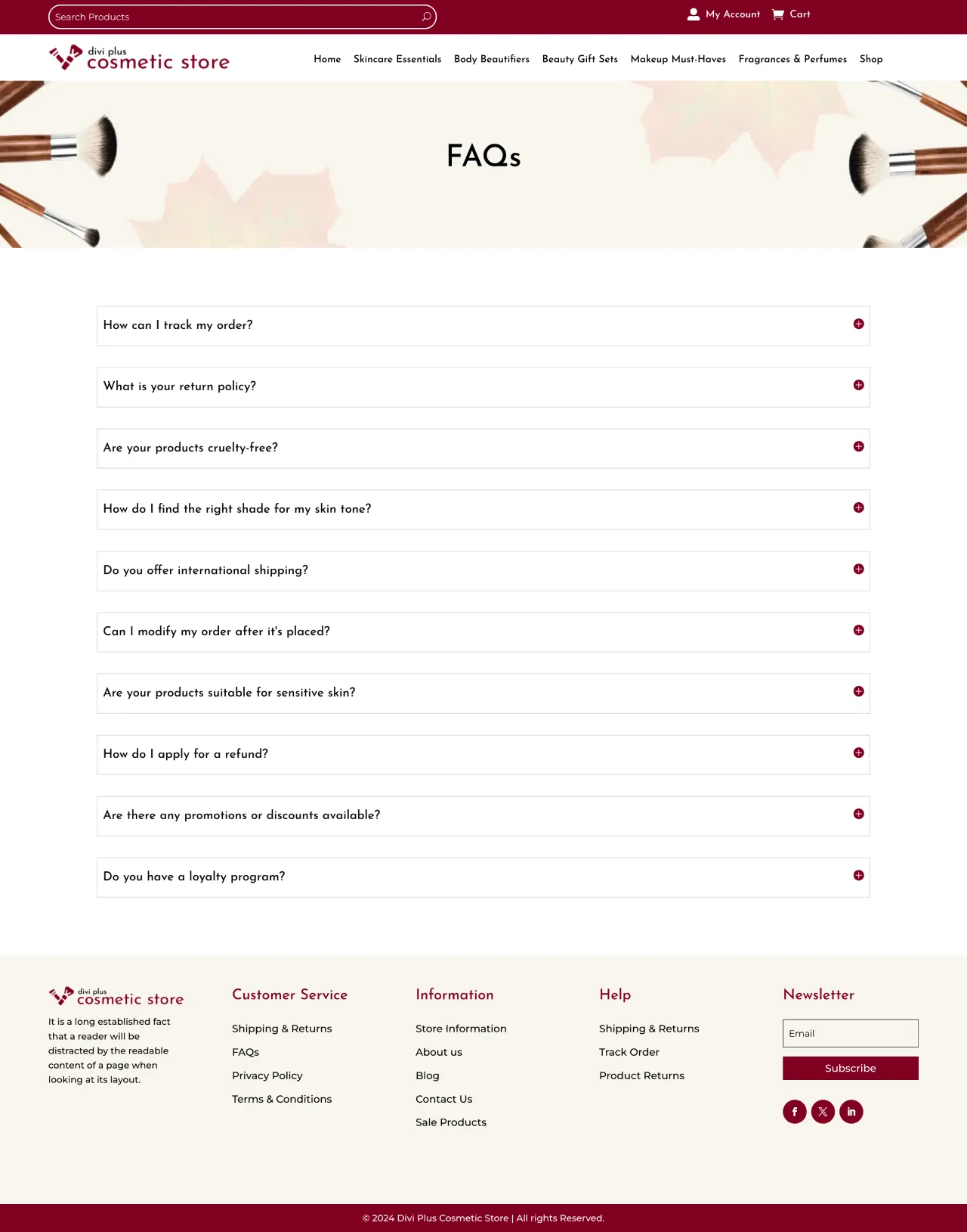 Divi Plus Cosmetic Store Child Theme FAQs