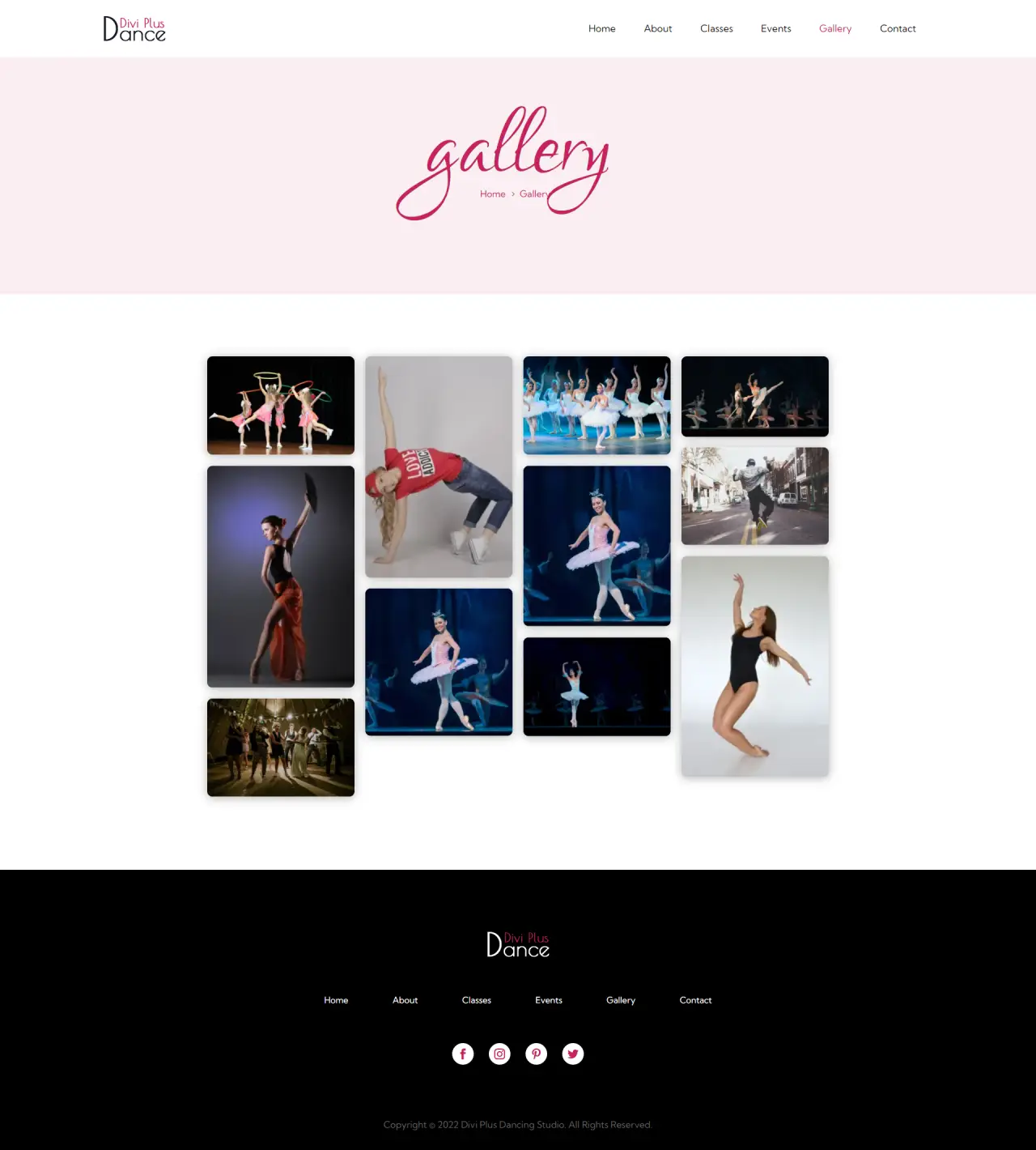 Divi Plus Dance Music Classes Child Theme Gallery