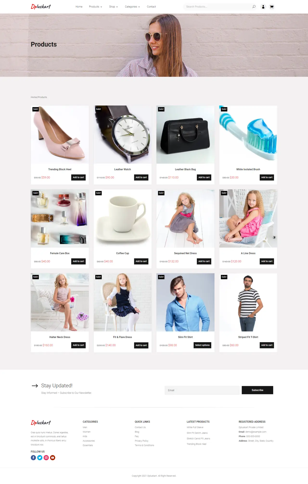 Divi Plus Ecommerce Child Theme Products