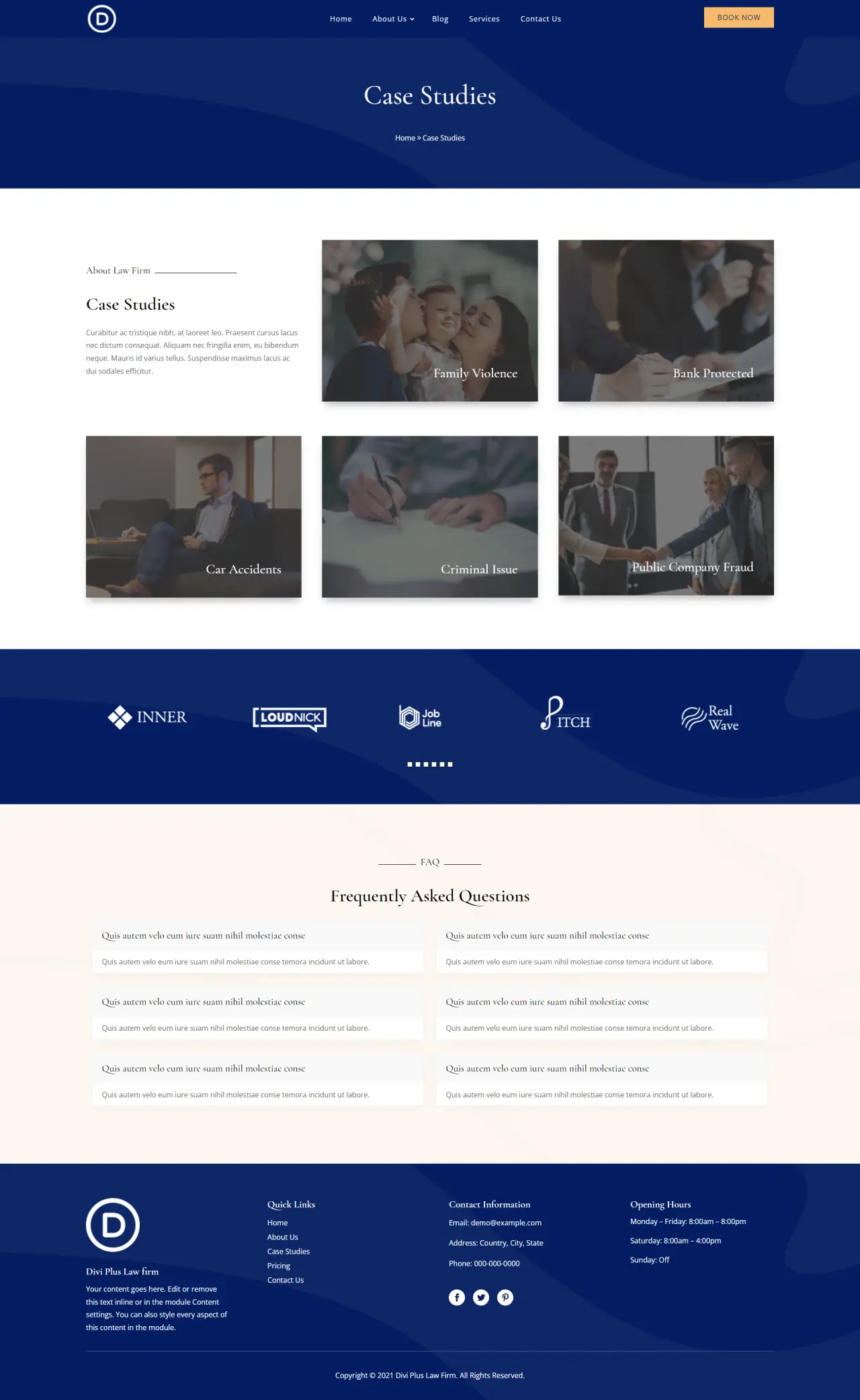 Divi Plus Law Firm Case Studies