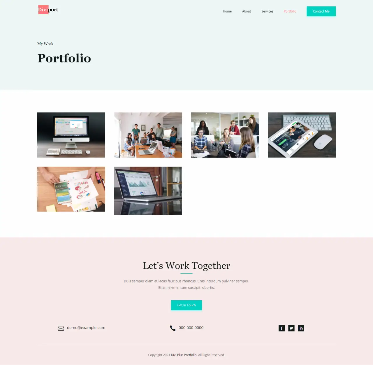 Divi Plus Portfolio Portfolio