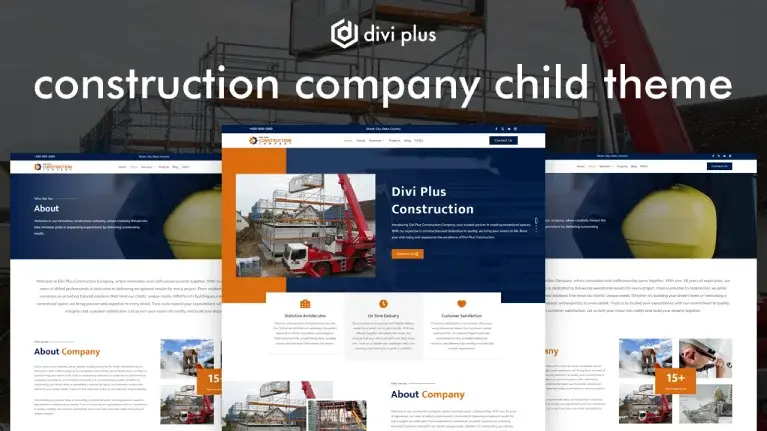 Construction Company Child Theme