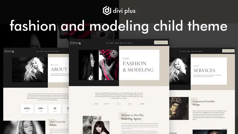 Fashion And Modeling Child Theme