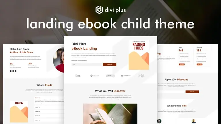 Landing ebook Child Theme