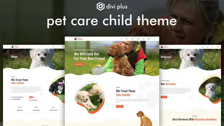 Pet Care Child Theme